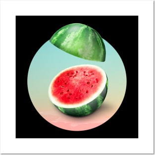 Watermelon Halves Posters and Art